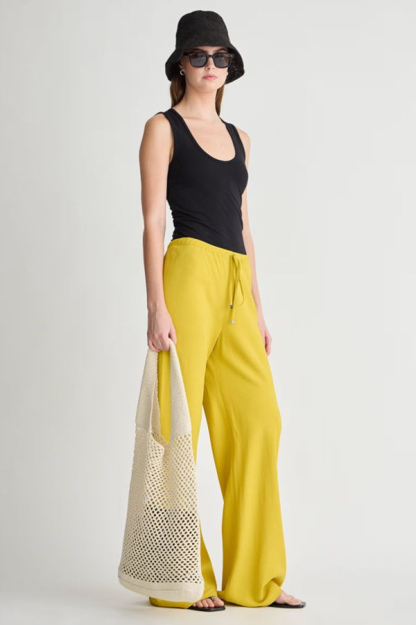 Apiece Apart Inka Bias Pant - Goldenrod