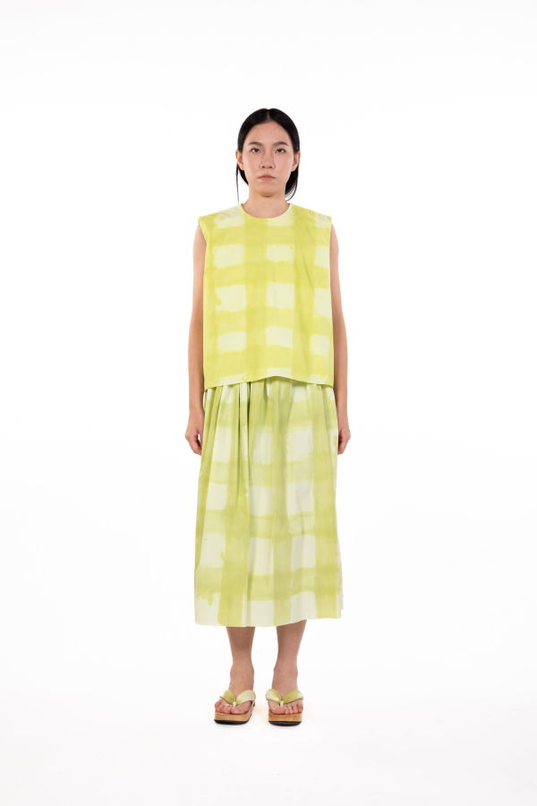 ATEM Faro Skirt - Soft Pistachio/Cream