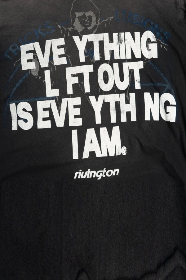 RIVINGTON ROI REBIS Left Out Enemy LS Tee - Vintage Black