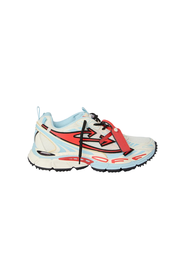 Off-White Be Right Back Sneakers - Powder Blue/Coral Red
