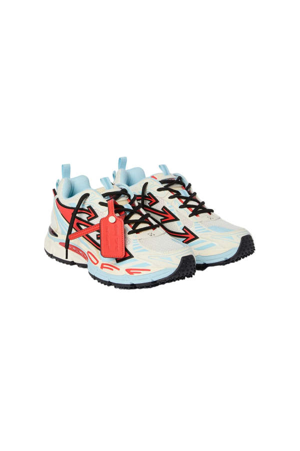 Off-White Be Right Back Sneakers - Powder Blue/Coral Red