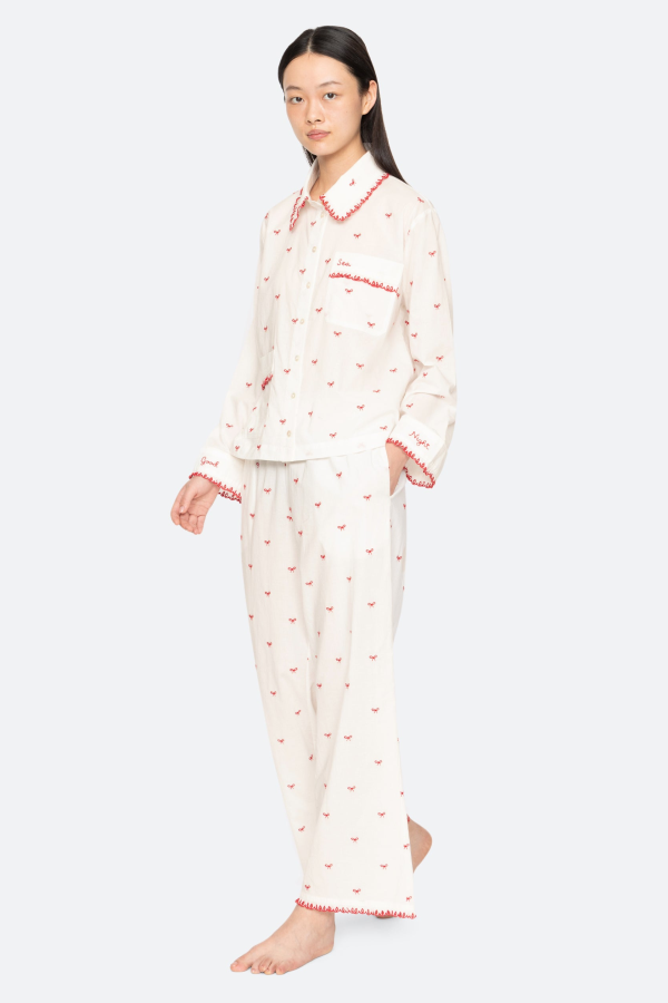 Sea NY Esmee PJ Set Sleepwear Set - Cream