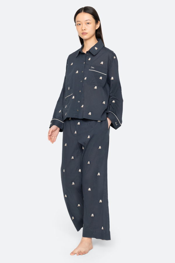 Sea NY Noella Pajama Set - Navy