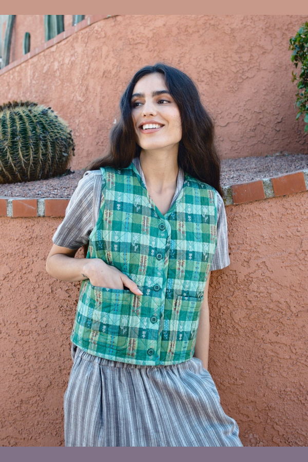 Ace & Jig Quilted Vest - Garden