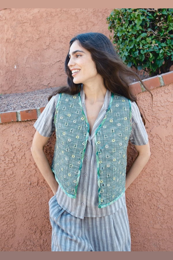 Ace & Jig Quilted Vest - Garden