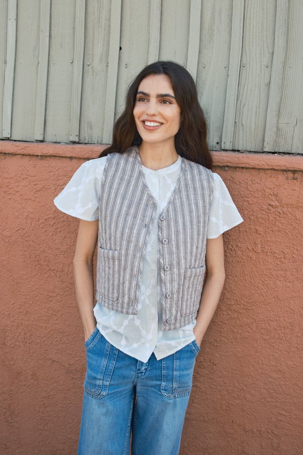 Ace & Jig Quilted Vest - Scribble