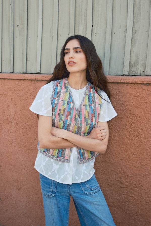 Ace & Jig Quilted Vest - Scribble