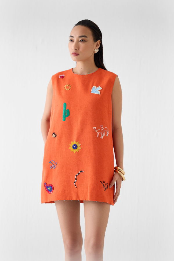 IKKIVI Sahara Dawn Short Dress