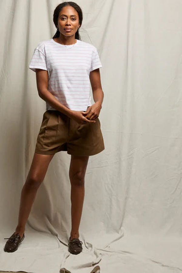 PERFECTWHITETEE Everett Striped Tee