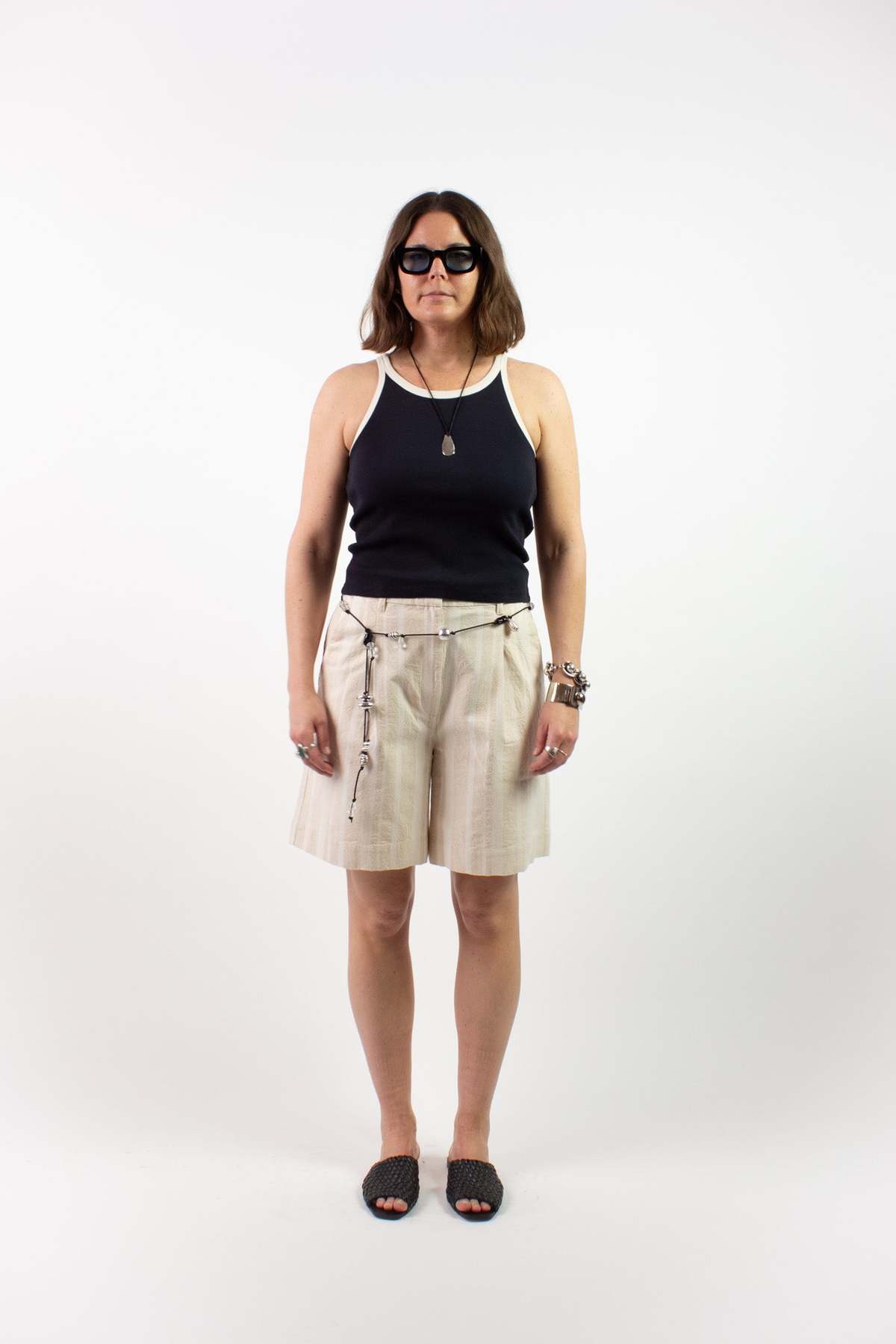 Thinking MU Harriet Contrast Trim Tank - Image 2 of 6