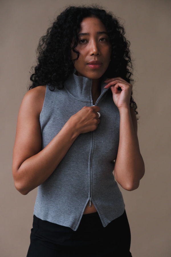 Geel BLAKE VEST - Heather Grey