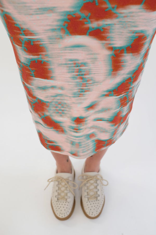 Beklina Pensionata Perforated Lace Up Sneaker - Off White