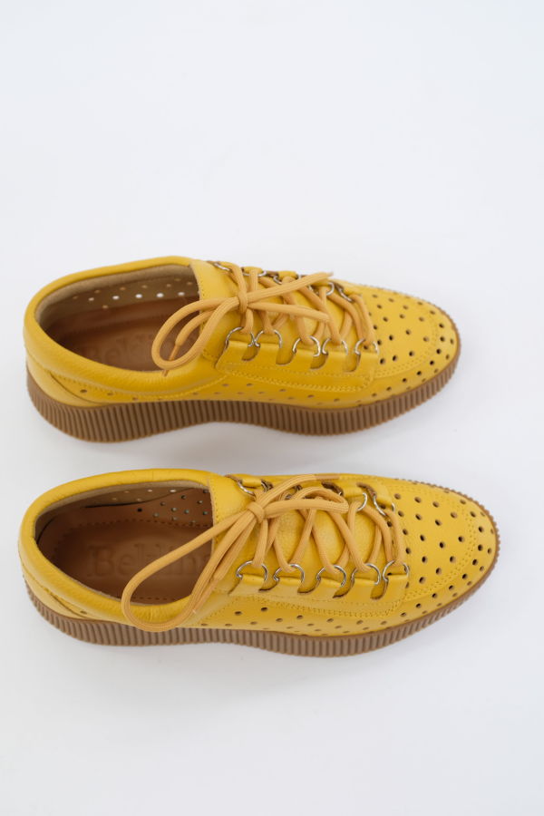 Beklina Pensionata Perforated Lace Up Sneaker