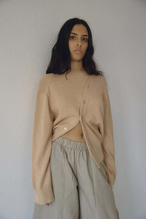 Bohme Asymmetric Knit Cardigan