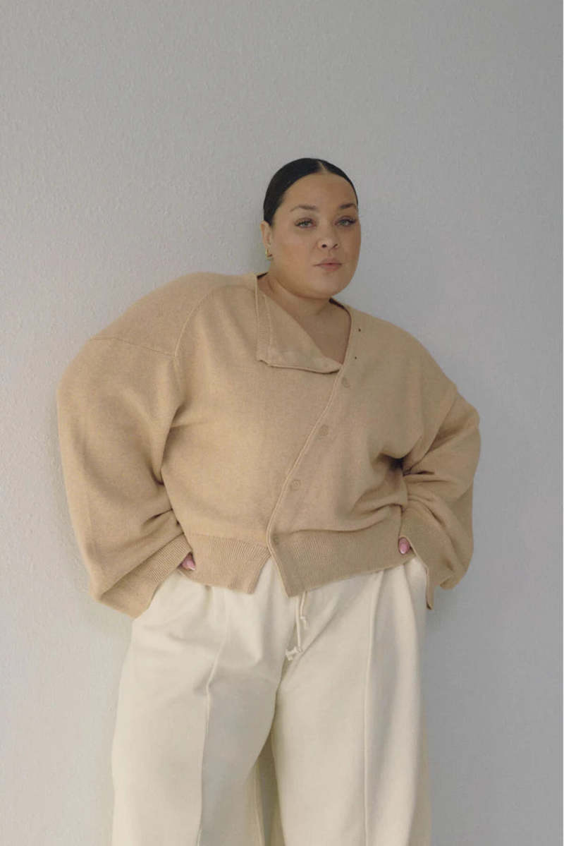 Bohme Asymmetric Knit Cardigan