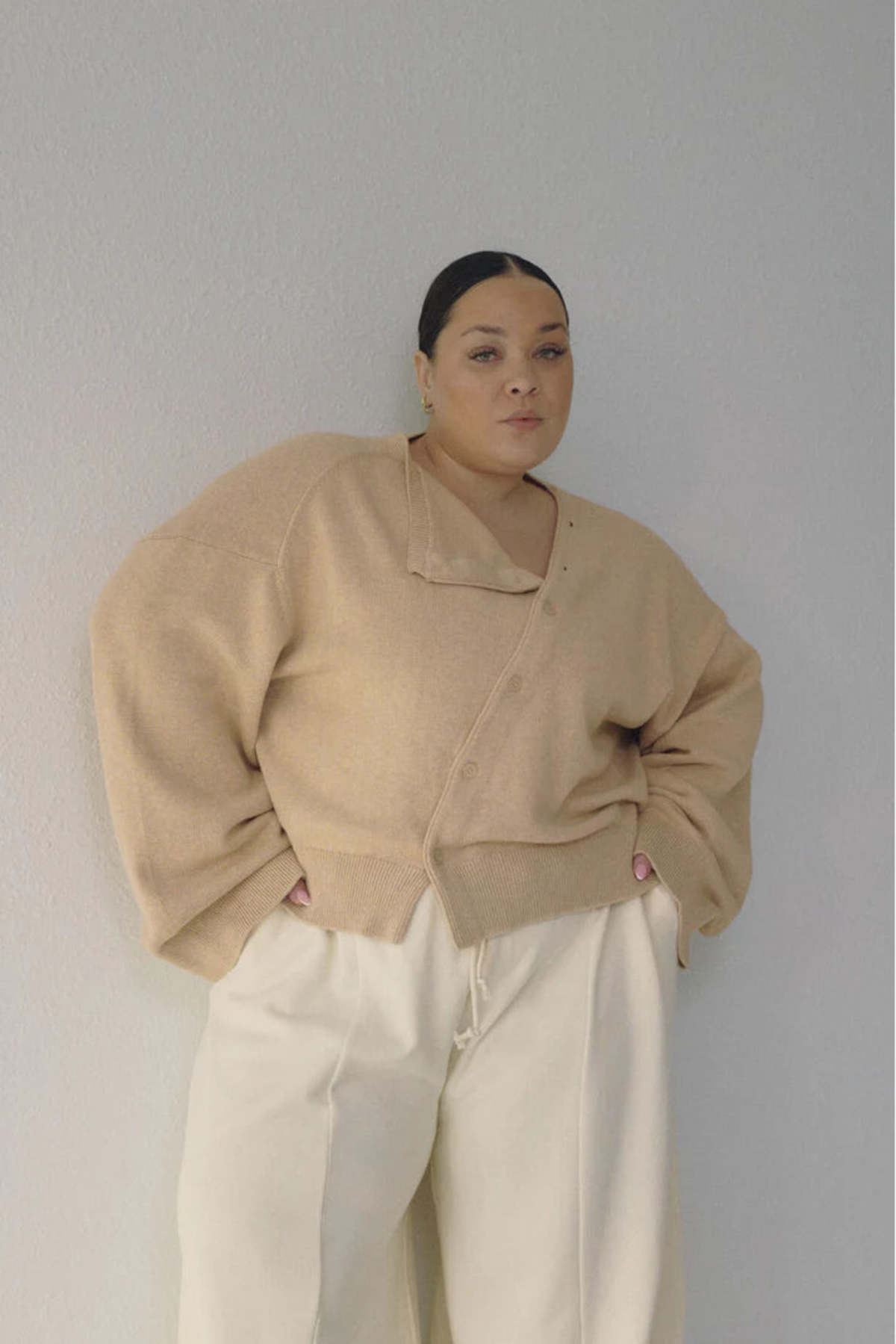 Bohème Asymmetric Knit Cardigan - Image 4 of 4