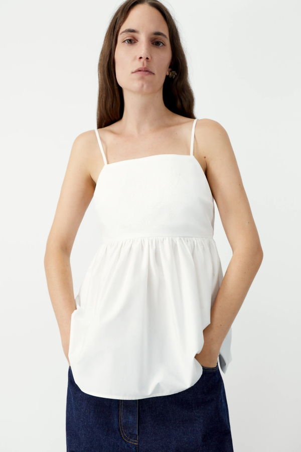 Cordera Cotton Embroidered Top