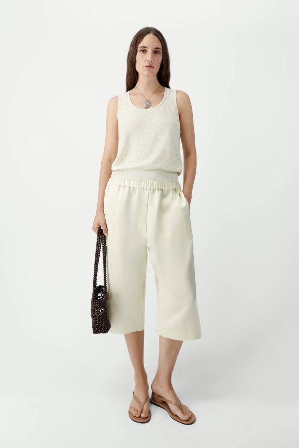 Cordera Linen & Cotton Flecked Tank Top