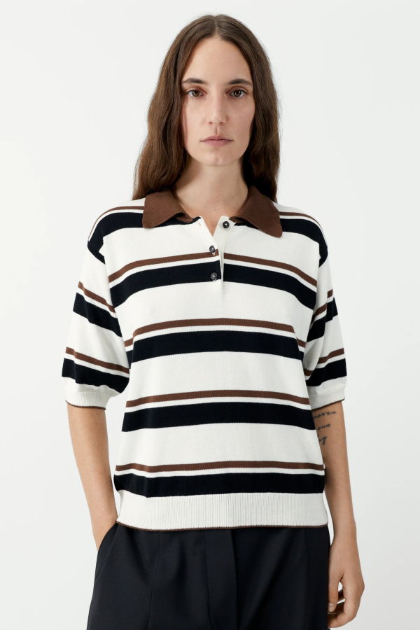 Cordera Organic Cotton Striped Polo
