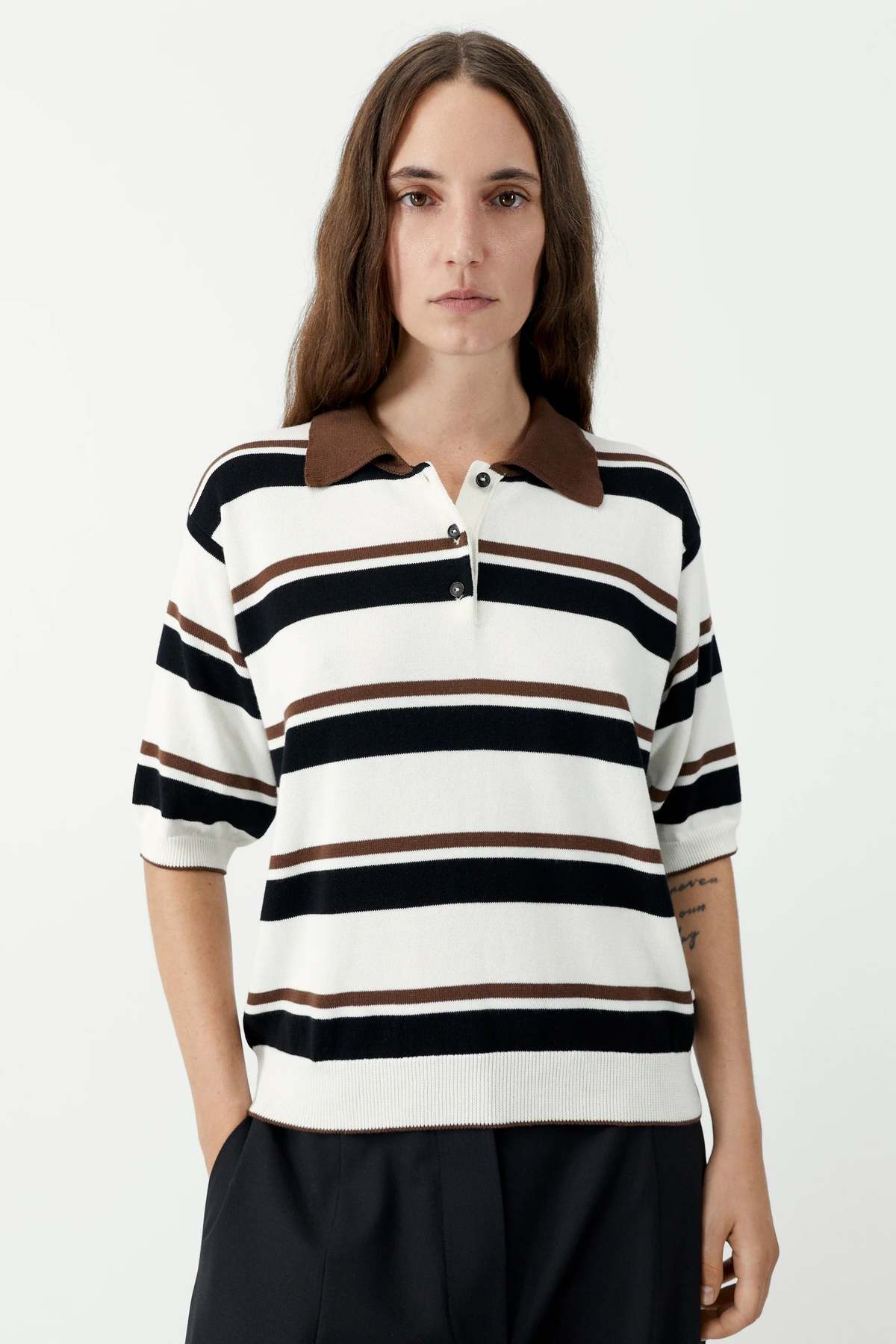 Cordera Organic Cotton Striped Polo - Image 2 of 4