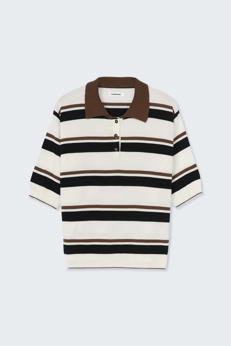 Cordera Organic Cotton Striped Polo