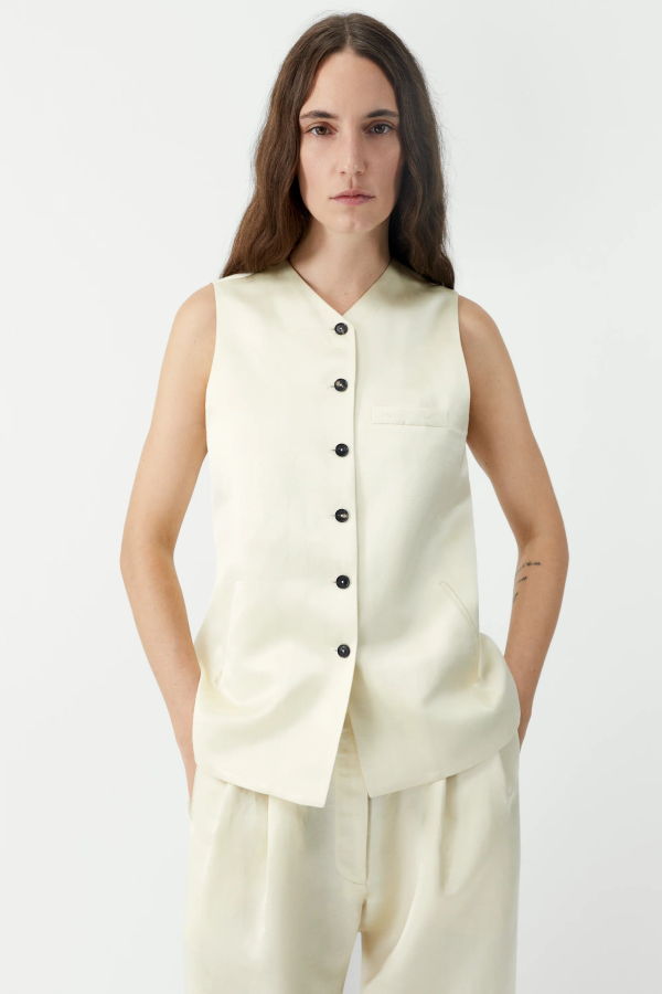 Cordera Satin Tailored Vest