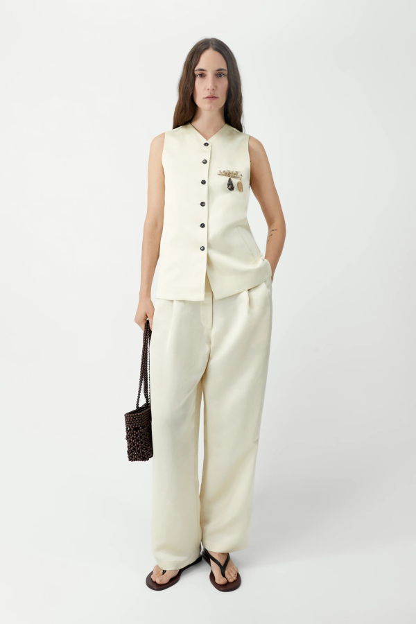 Cordera Satin Tailored Vest