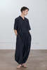 Black Crane Cropped Shirt - Thumbnail 4