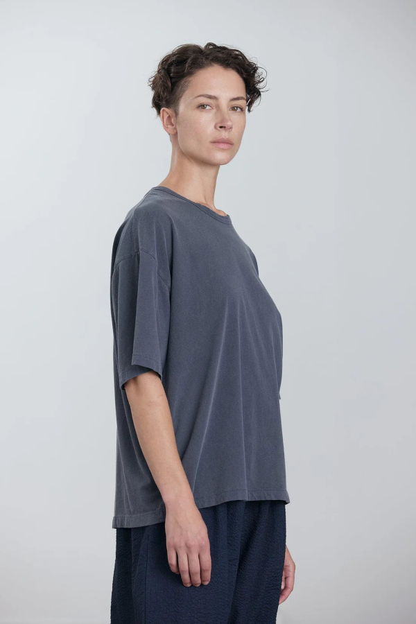 Black Crane Wide Short Sleeve Tee