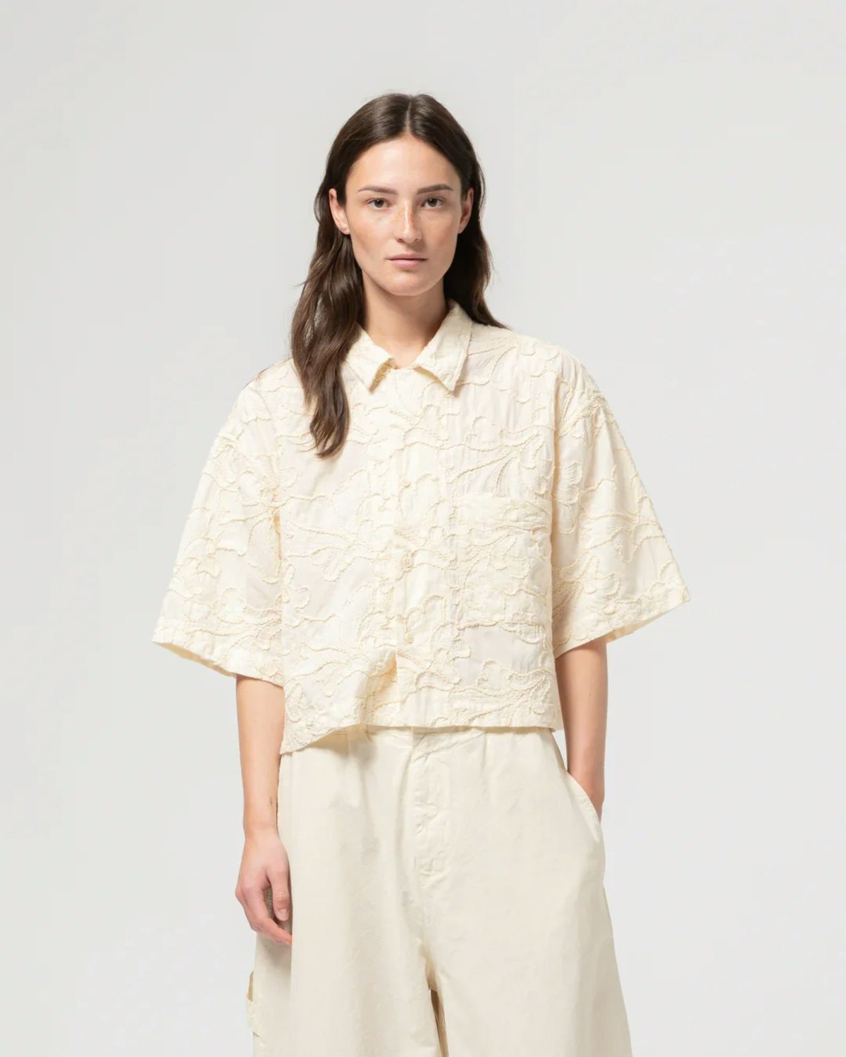 Girls of Dust Sumatra Shirt Lilly Cotton - Wheat - Image 2 of 7