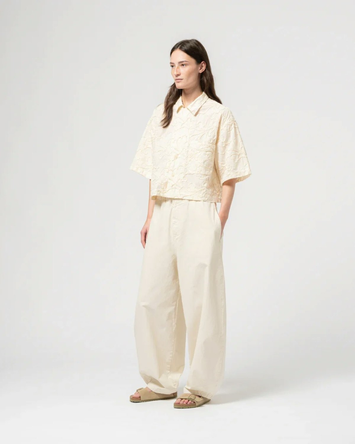 Girls of Dust Sumatra Shirt Lilly Cotton - Wheat - Image 5 of 7