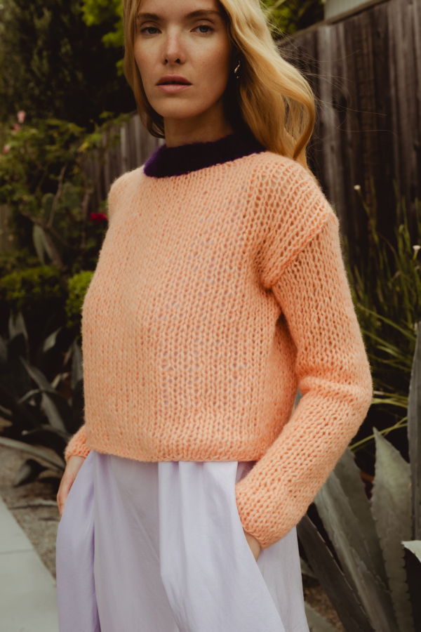 GUDRUN & GUDRUN Hazy Sweater - Peach/Purple