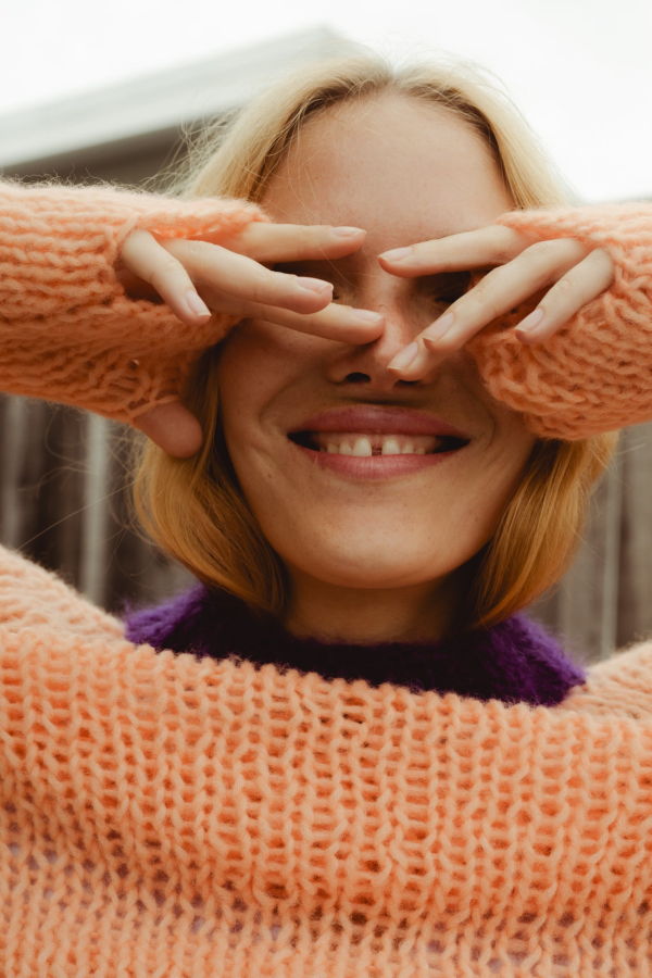 GUDRUN & GUDRUN Hazy Sweater - Peach/Purple