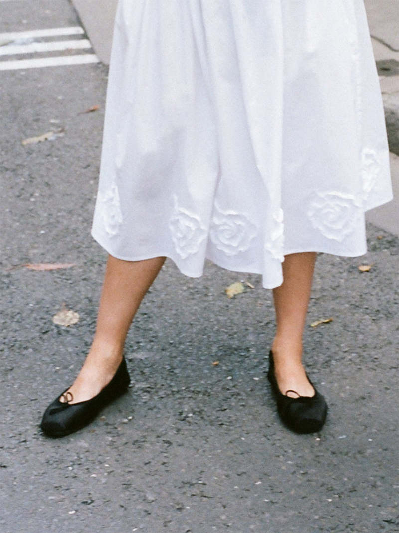 Hai x Reqins Harmony Ballerina Flats - Black