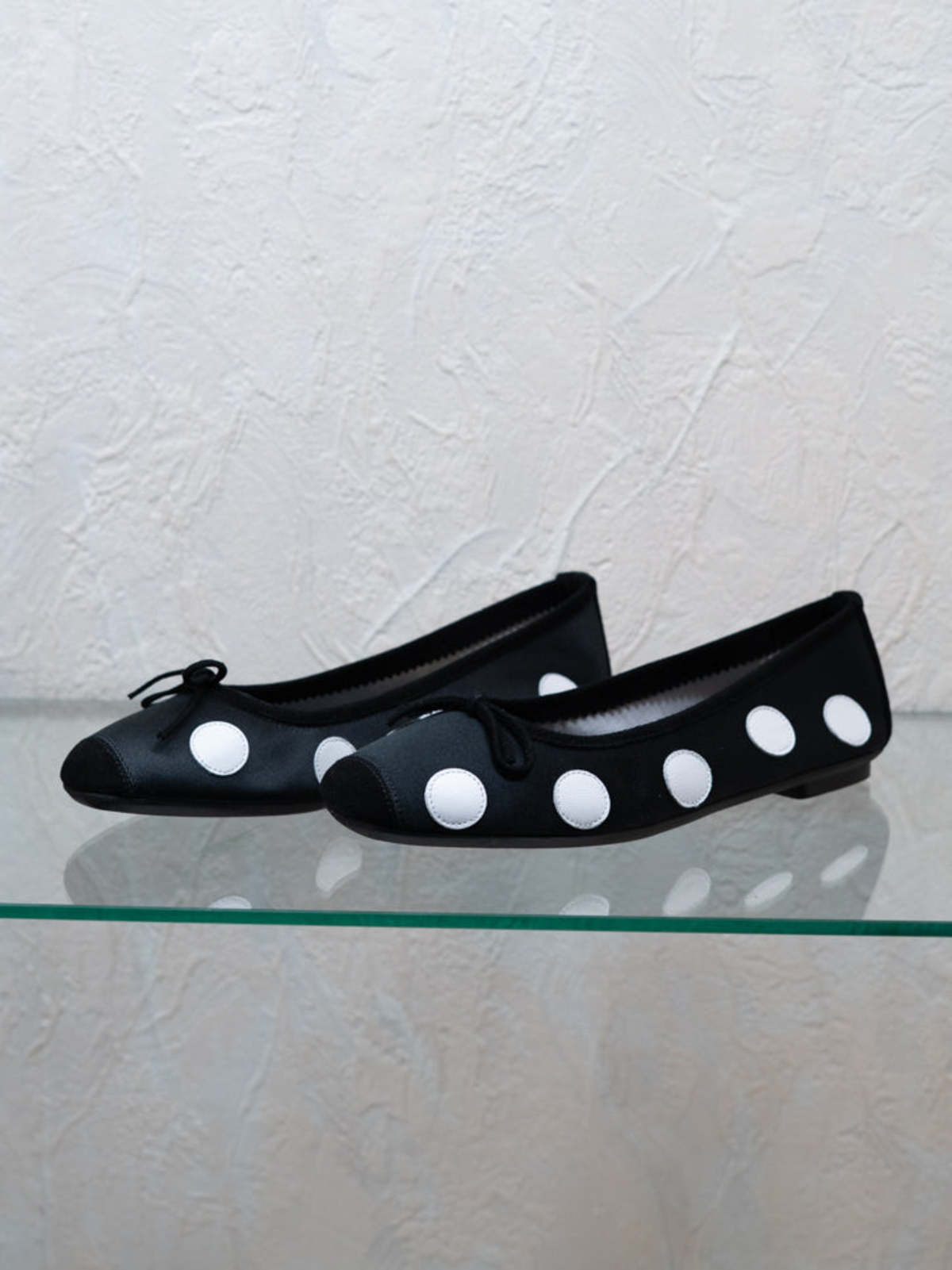 Hai x Reqins Harmony Ballerina Flats - Black/White Polka Dot - Image 2 of 3