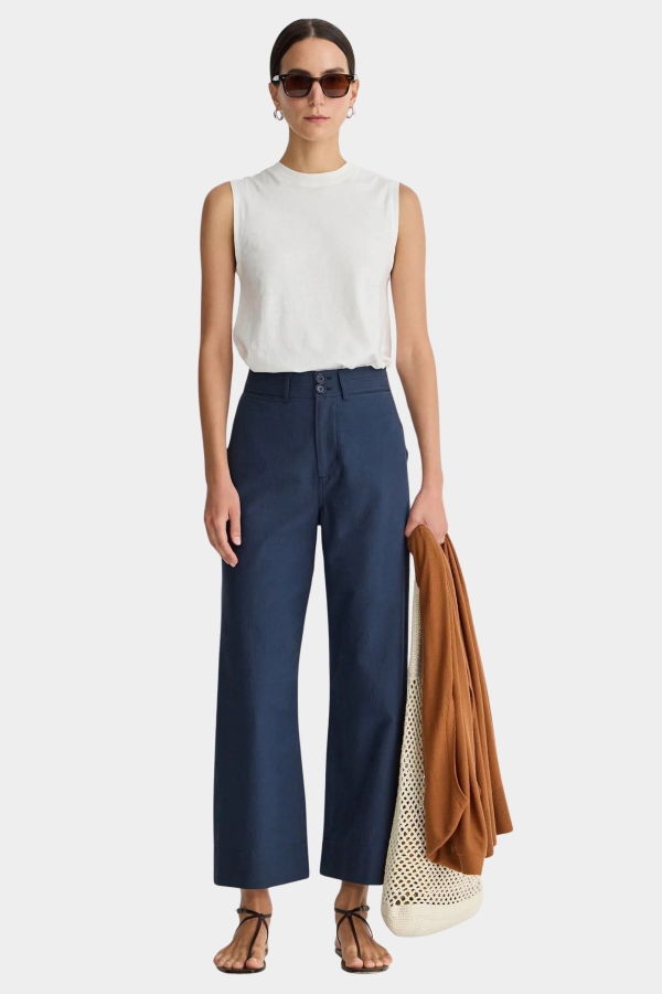 Apiece Apart Classic Merida Pant - Navy