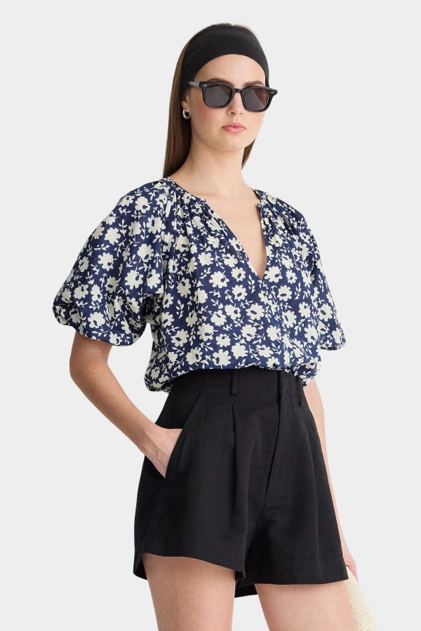 Apiece Apart Nele Lantern Sleeve Top