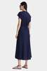 Apiece Apart Volta Twist Dress - Navy - Thumbnail 2