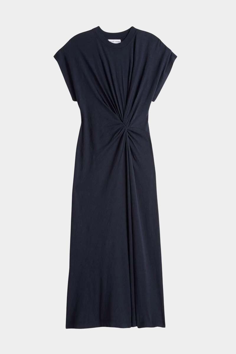 Apiece Apart Volta Twist Dress - Navy
