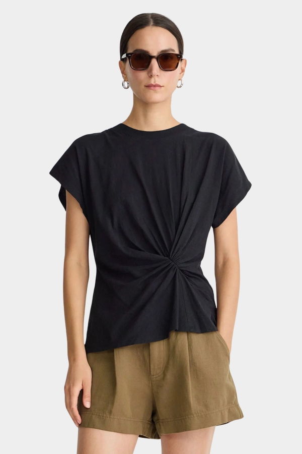 Apiece Apart Volta Twist Top - Black