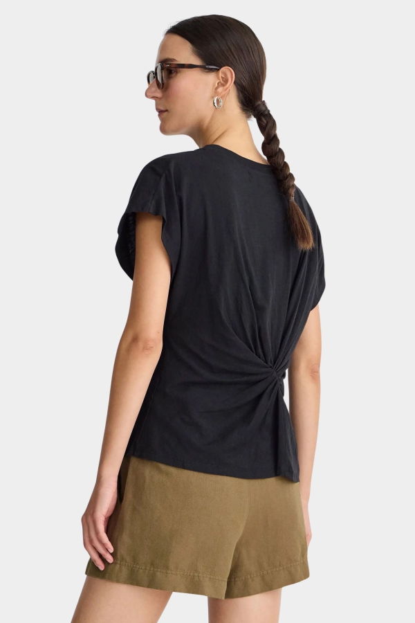 Apiece Apart Volta Twist Top - Black