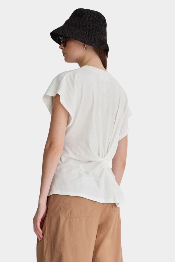 Apiece Apart Volta Twist Top - Cream