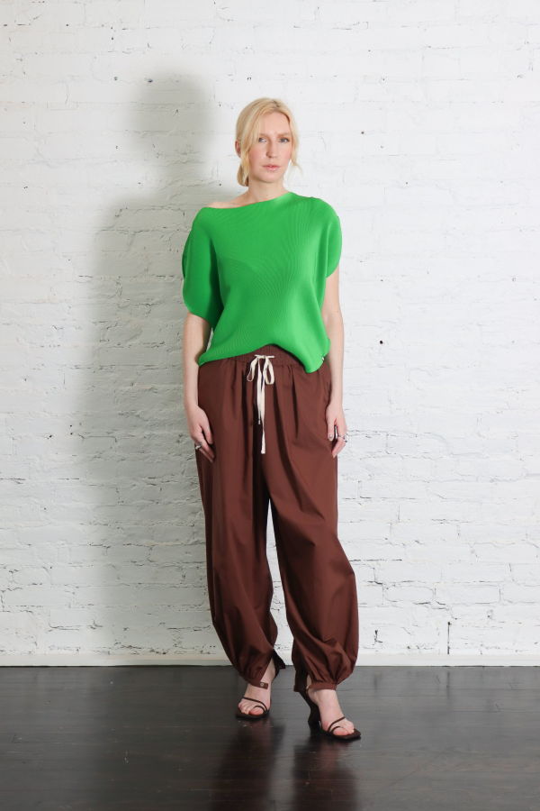 Alysi Balloon Pants - Choco