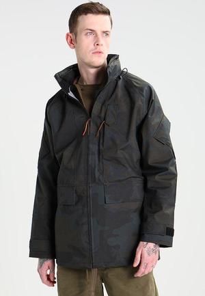 dark green camo jacket