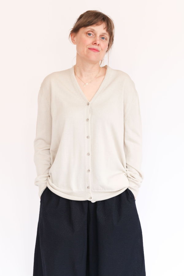 Lauren Manoogian Veil Cardigan - Parchment
