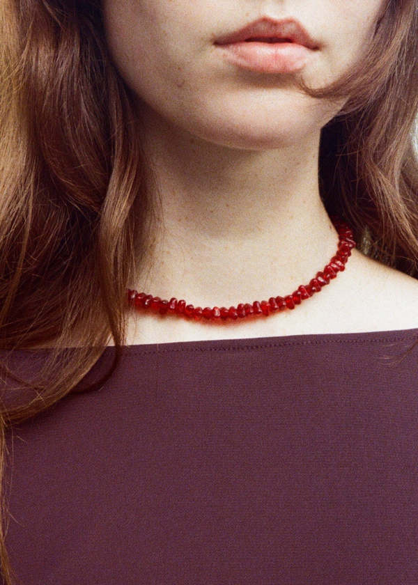 SISI JOIA Caillou Necklace, Grenat | Garmentory