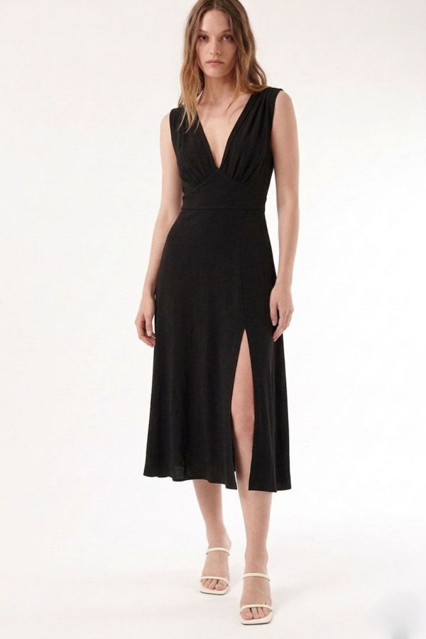 Colmillo de Morsa Habana Dress - Black