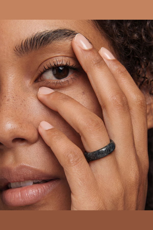 seree Sesame Jade Ring - Grey