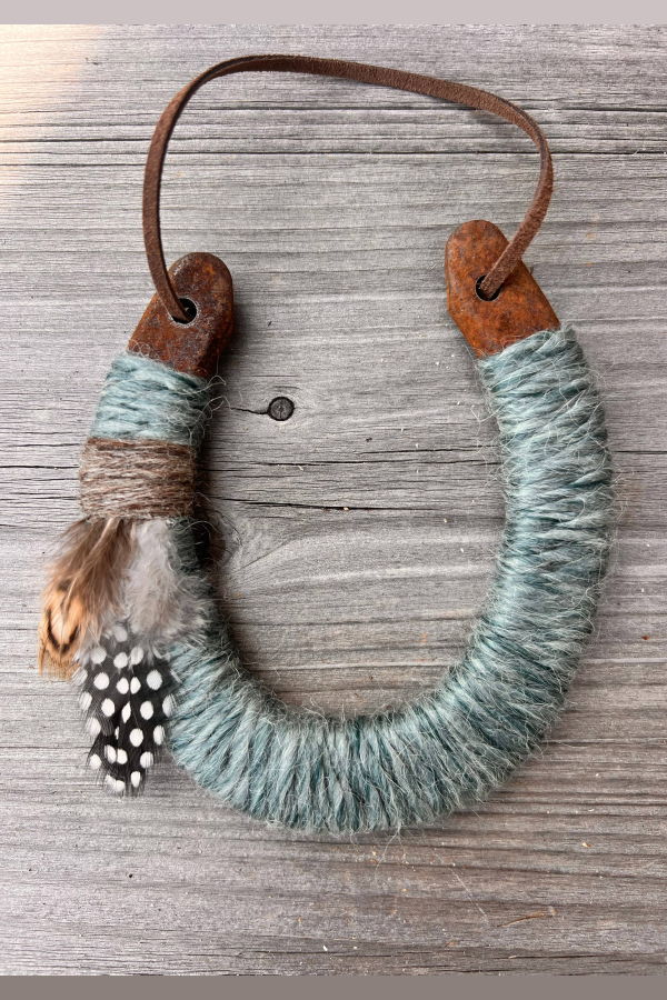 Bear + Scout Up-Cycled Lucky Horseshoes Wall Art