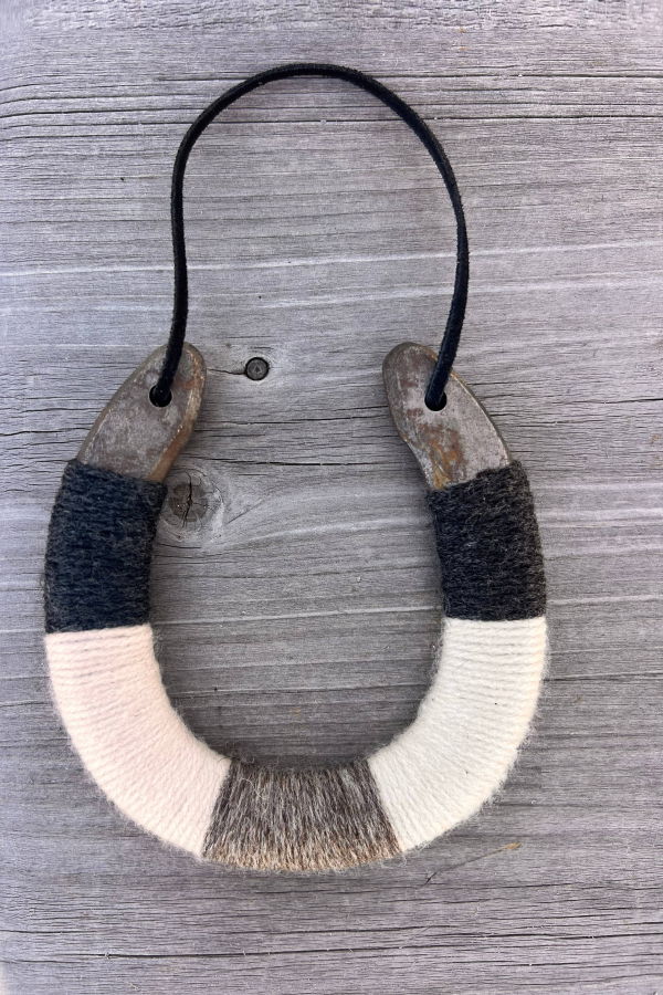 Bear + Scout Up-Cycled Lucky Horseshoes Wall Art